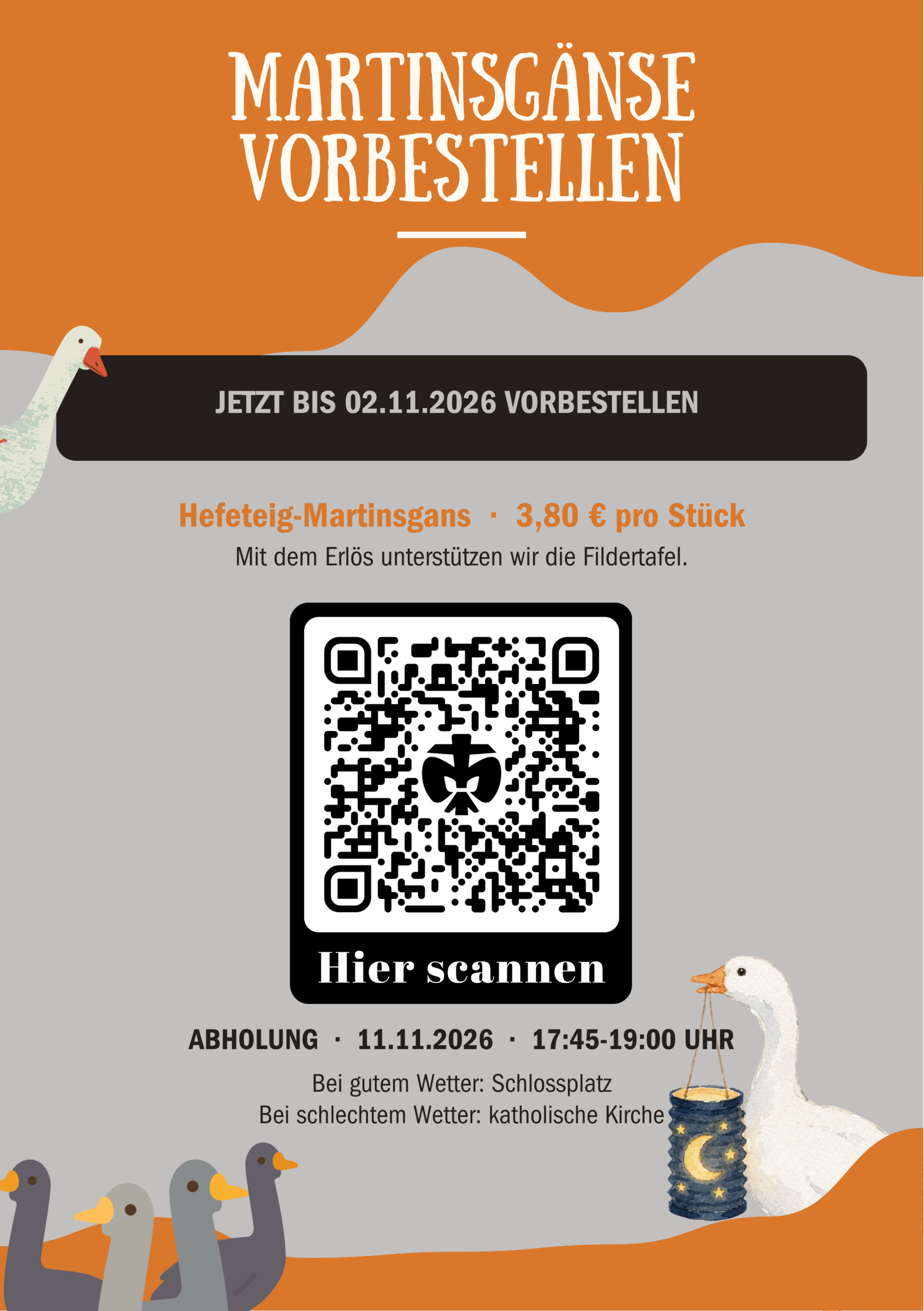 QR-Code, der zum Bestellformular führt.